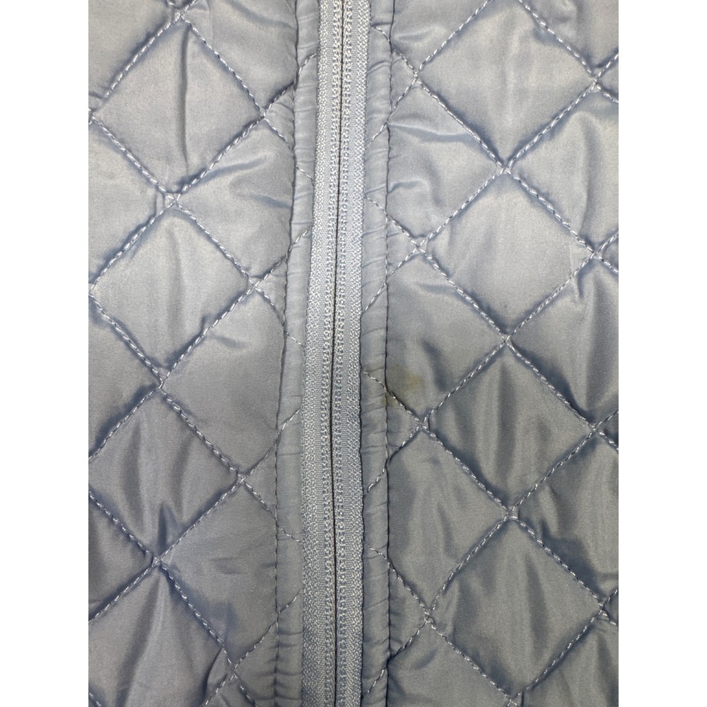 UNC Tar Heels Quilted Vest Light Blue Zip Puffer Sleeveless Womens Jacket Size S - Picture 4 of 9
